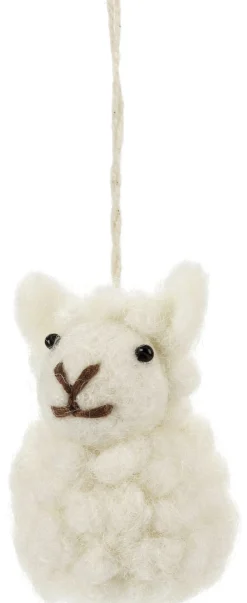 Én Gry & Sif Anhänger Filz-Schäfchen Weiß Clearance