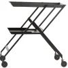 Alessi Arbeits- und Serviertisch Plico, rollbar Hot