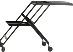 Alessi Arbeits- und Serviertisch Plico, rollbar Hot