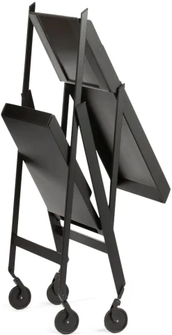 Alessi Arbeits- und Serviertisch Plico, rollbar Hot