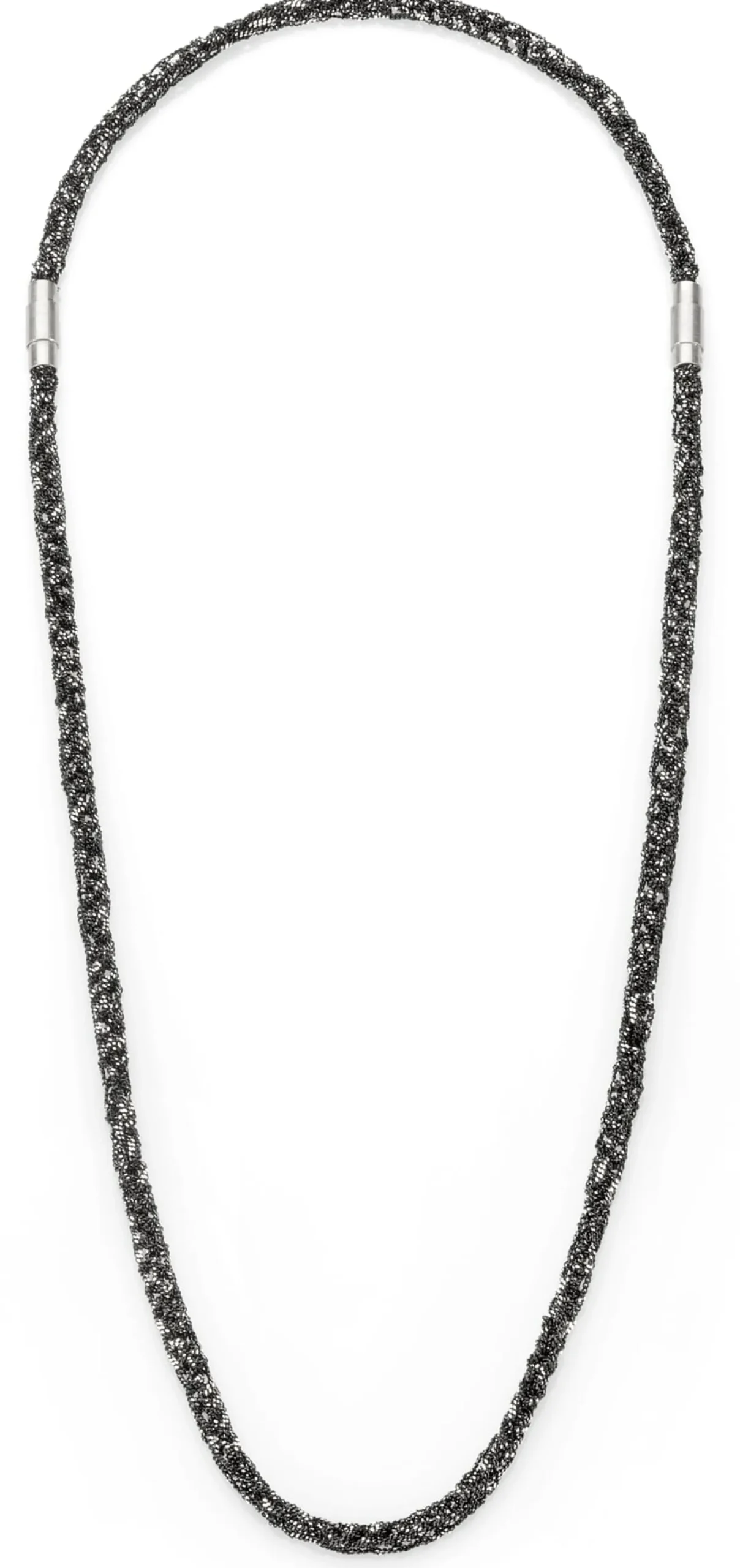 Maria Rzewuska Designerschmuck Armband gestrickt, Silber oxidiert Best