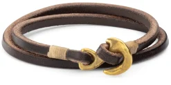 Timeless Leather Craftsmanship Armband Rindleder Braun Best
