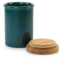 Pfeiffer-Gerhards Töpferhof Aufbewahrungsdose Steinzeug mit Eichenholzdeckel Best