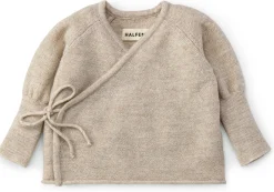 Halfen-Strickerei Baby-Wickeljacke Merinowolle Beige Discount