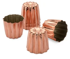 Cu Artigiana Backform Canelé Kupfer verzinnt New