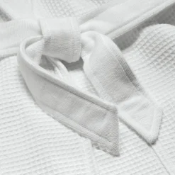 Manufactum Bademantel Waffelpiqué und Frottier Unisex Weiß Best