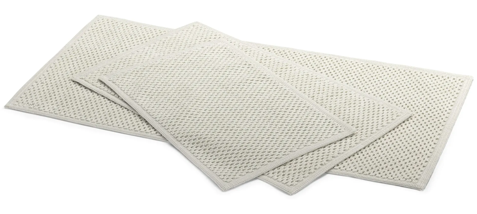 Mastro Raphael Badematte Wabenstruktur Naturweiß Hot