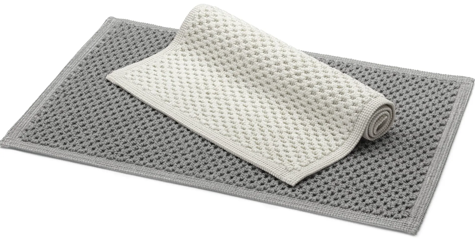 Mastro Raphael Badematte Wabenstruktur Naturweiß Hot