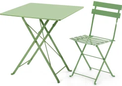 Demar Forge Balkonklapptisch Stahl quadratisch Blassgrün Clearance