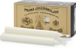 Liljeholmens Stearinfabriks Baumkerzen Julgransljus weiß New