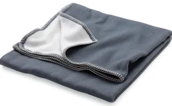 Framsohn Baumwolldecke blaugrau-weiß Clearance