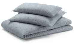 Sampedro Bettbezug Flanell Fischgrat Blau Clearance