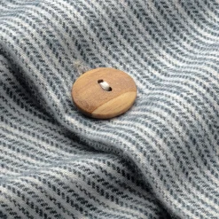 Sampedro Bettbezug Flanell Fischgrat Blau Clearance