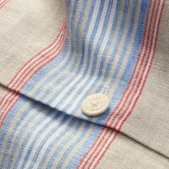 Leinenweberei Hoffmann Bettbezug Leinen gestreift New