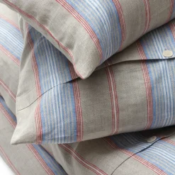 Leinenweberei Hoffmann Bettbezug Leinen gestreift New