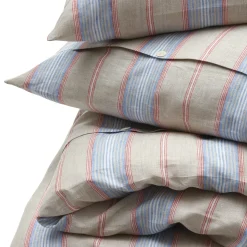 Leinenweberei Hoffmann Bettbezug Leinen gestreift New