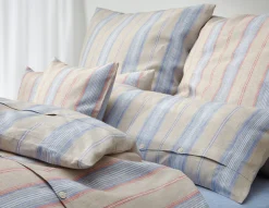 Leinenweberei Hoffmann Bettbezug Leinen gestreift New