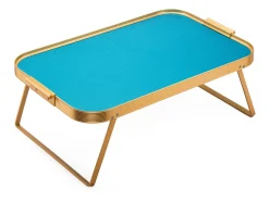 Kaymet London Bett-Tablett Aluminium faltbar Türkis Best