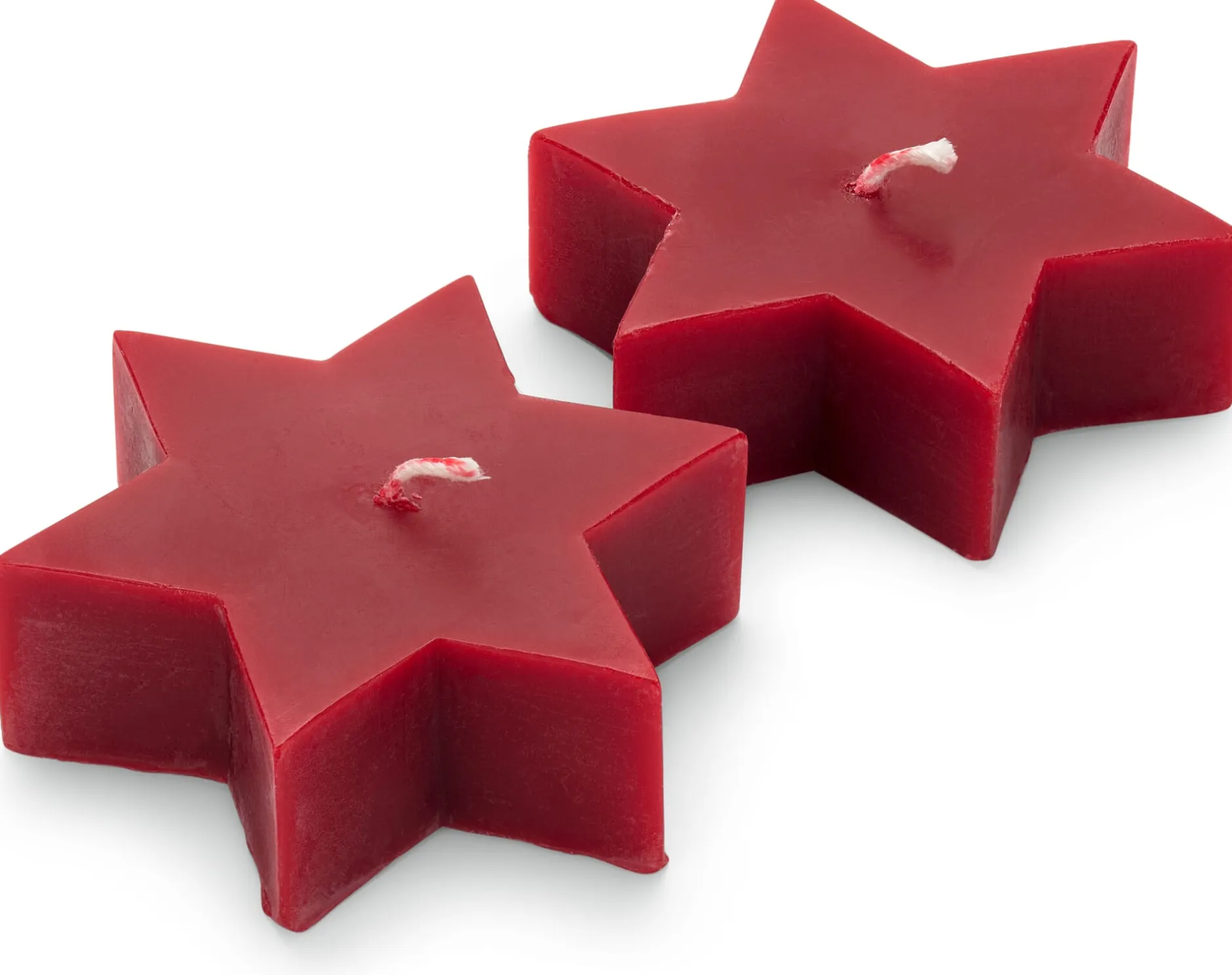 Kerzenfarm Hahn Bienenwachs-Teelichte Stern Rot Outlet