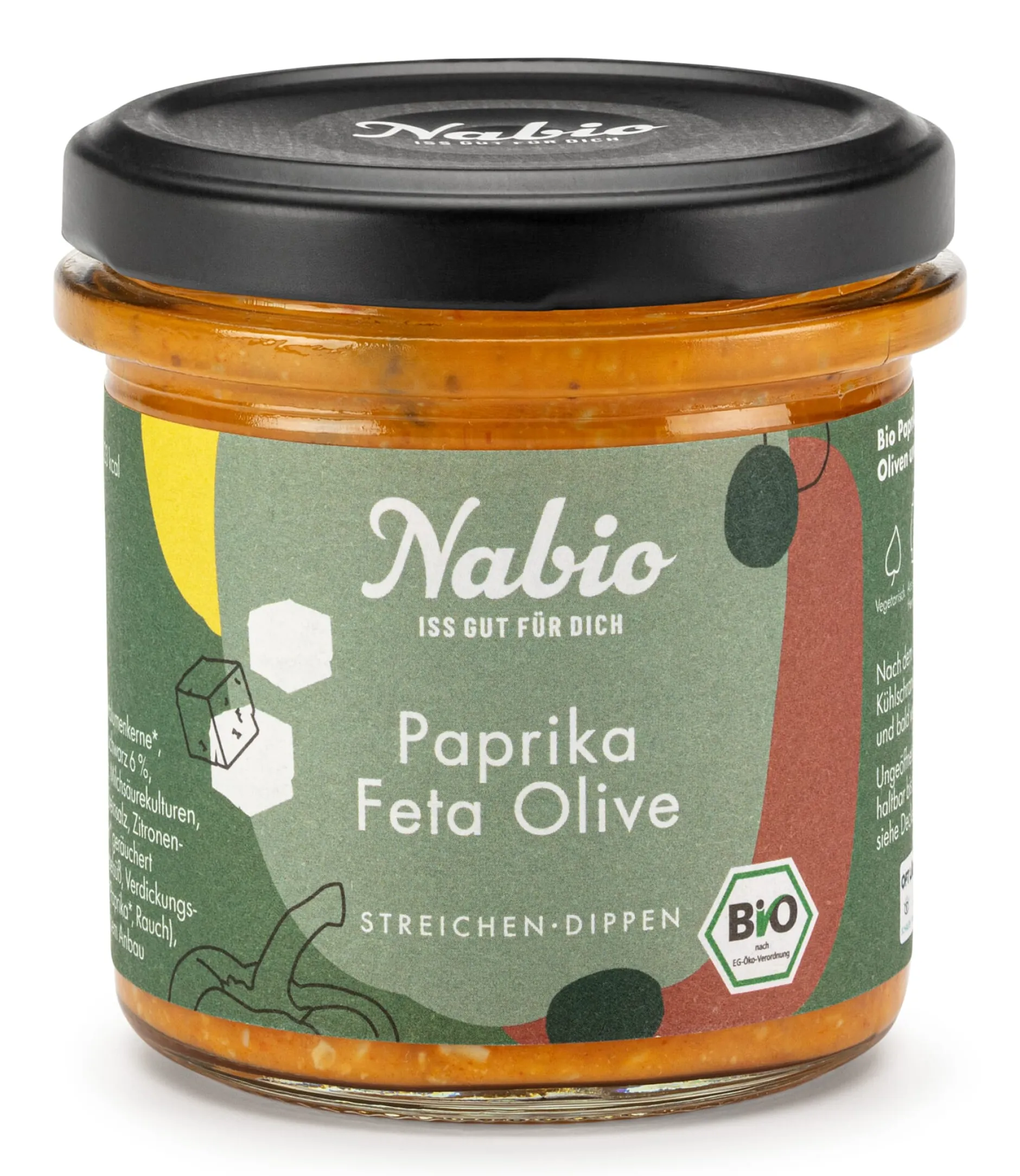 NABA Feinkost Bio-Aufstrich Paprika-Feta-Olive Best