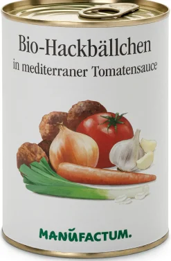 Manufactum Bio-Hackbällchen in mediterraner Tomatensauce