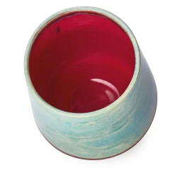 Benediktinerabtei Maria Laach Bogler-Trinkgefäß Himmelblau-Himbeer