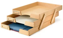 Manufactum Briefkorb Buchenholz dreifach Outlet