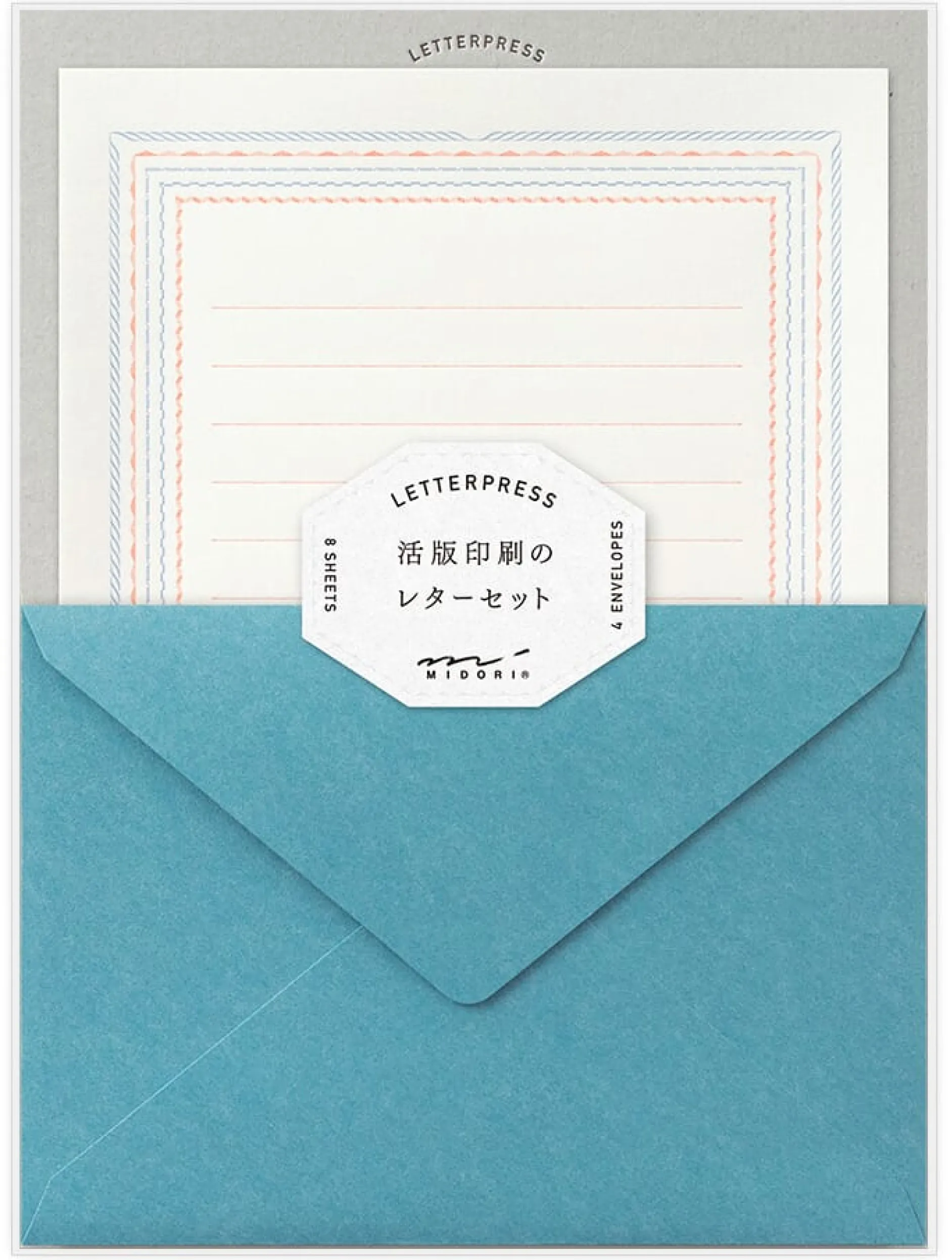 Midori Briefpapier Letterpress Hot