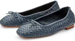 Allan K Damen-Ballerina geflochten Dunkelblau Hot