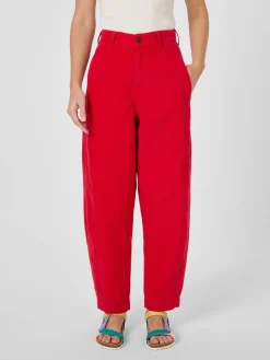 Armedangels Damen-Barrel-Pants Canvas Rot Best