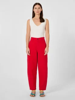 Armedangels Damen-Barrel-Pants Canvas Rot Best