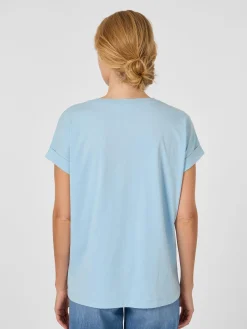 Armedangels Damen-Baumwollshirt Hellblau Hot