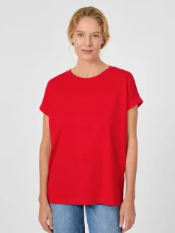 Armedangels Damen-Baumwollshirt Rot Outlet