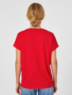 Armedangels Damen-Baumwollshirt Rot Outlet