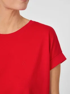 Armedangels Damen-Baumwollshirt Rot Outlet