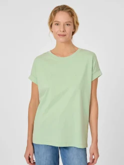 Armedangels Damen-Baumwollshirt Hellgrün Discount