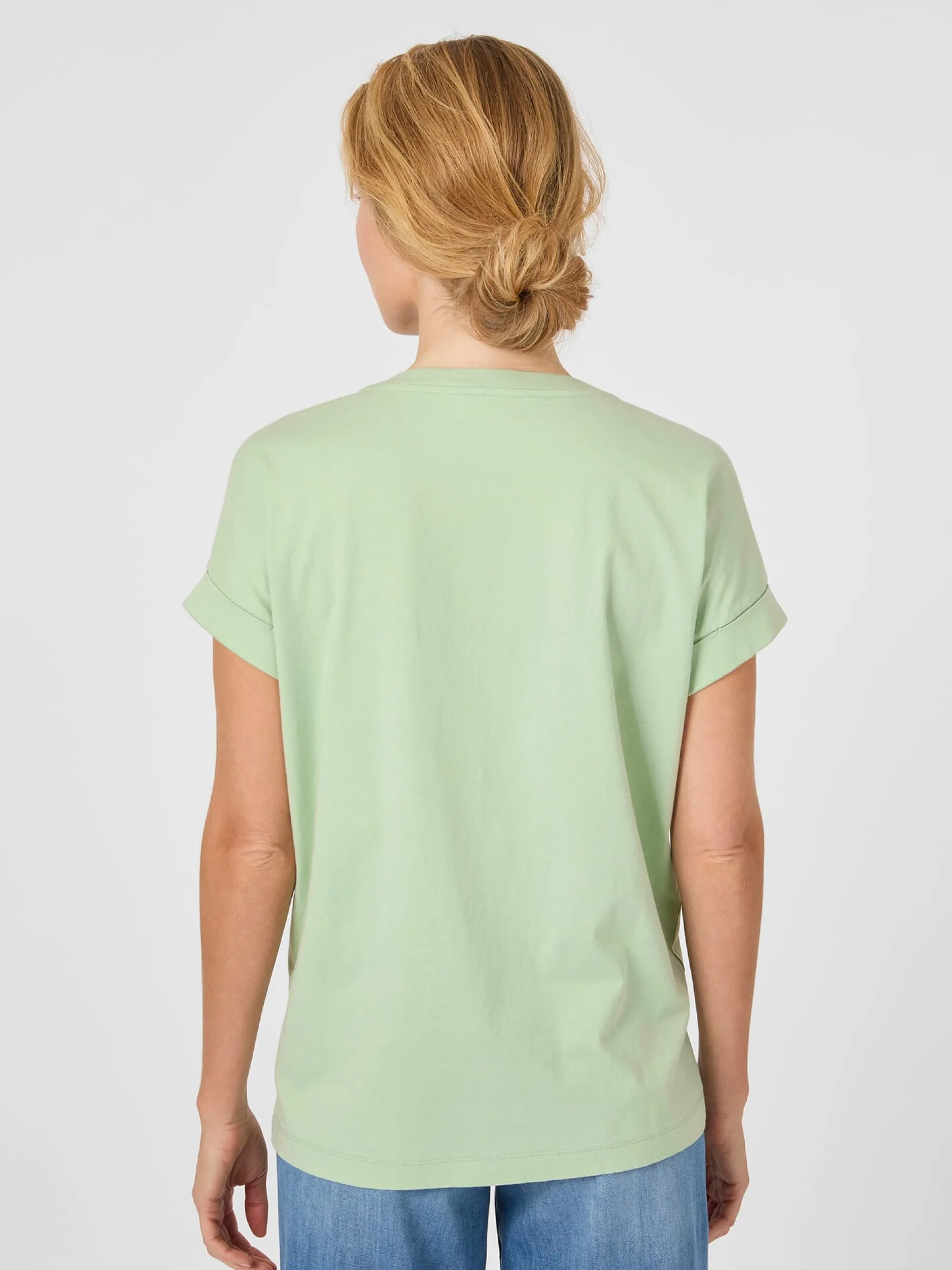 Armedangels Damen-Baumwollshirt Hellgrün Discount