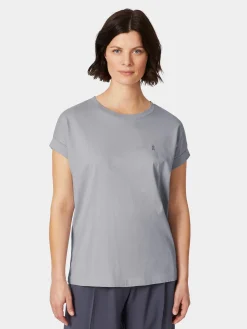 Armedangels Damen-Baumwollshirt Blaugrau Discount