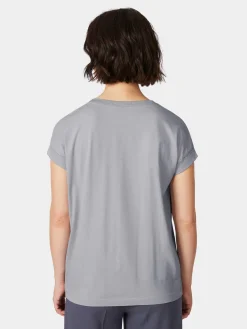 Armedangels Damen-Baumwollshirt Blaugrau Discount