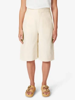 Christiane Strobel Damen-Bermudahose Naturweiß Clearance