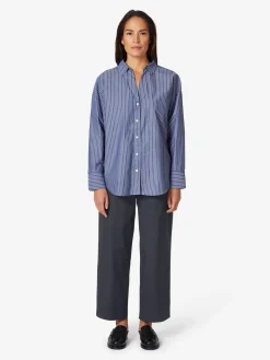 LANIUS Damenbluse gestreift Blau Hot