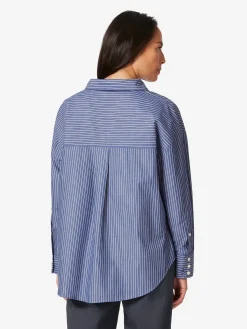 LANIUS Damenbluse gestreift Blau Hot