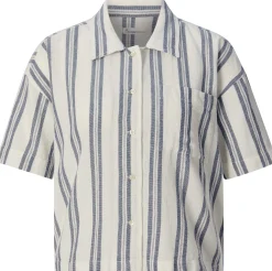 Knowledge Cotton Apparel Damenbluse Kurzarm