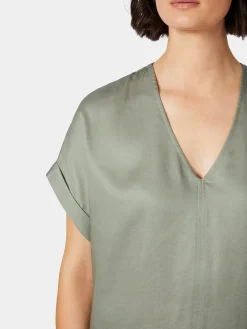 LANIUS Damenbluse Kurzarm Outlet