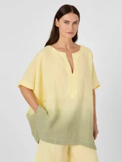 Elemente Clemente Damenbluse Leinen Batik Discount