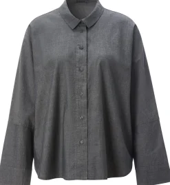 Oska Damen-Bluse meliert Grau Hot