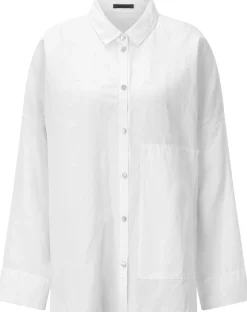 Oska Damenbluse mit aufgesetzter Tasche Weiß Outlet