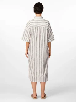 Knowledge Cotton Apparel Damen-Blusenkleid gestreift Online