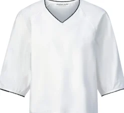 Christiane Strobel Damen-Blusenshirt Naturweiß