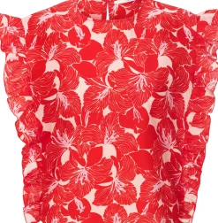 LANIUS Damen-Blusenshirt Volant